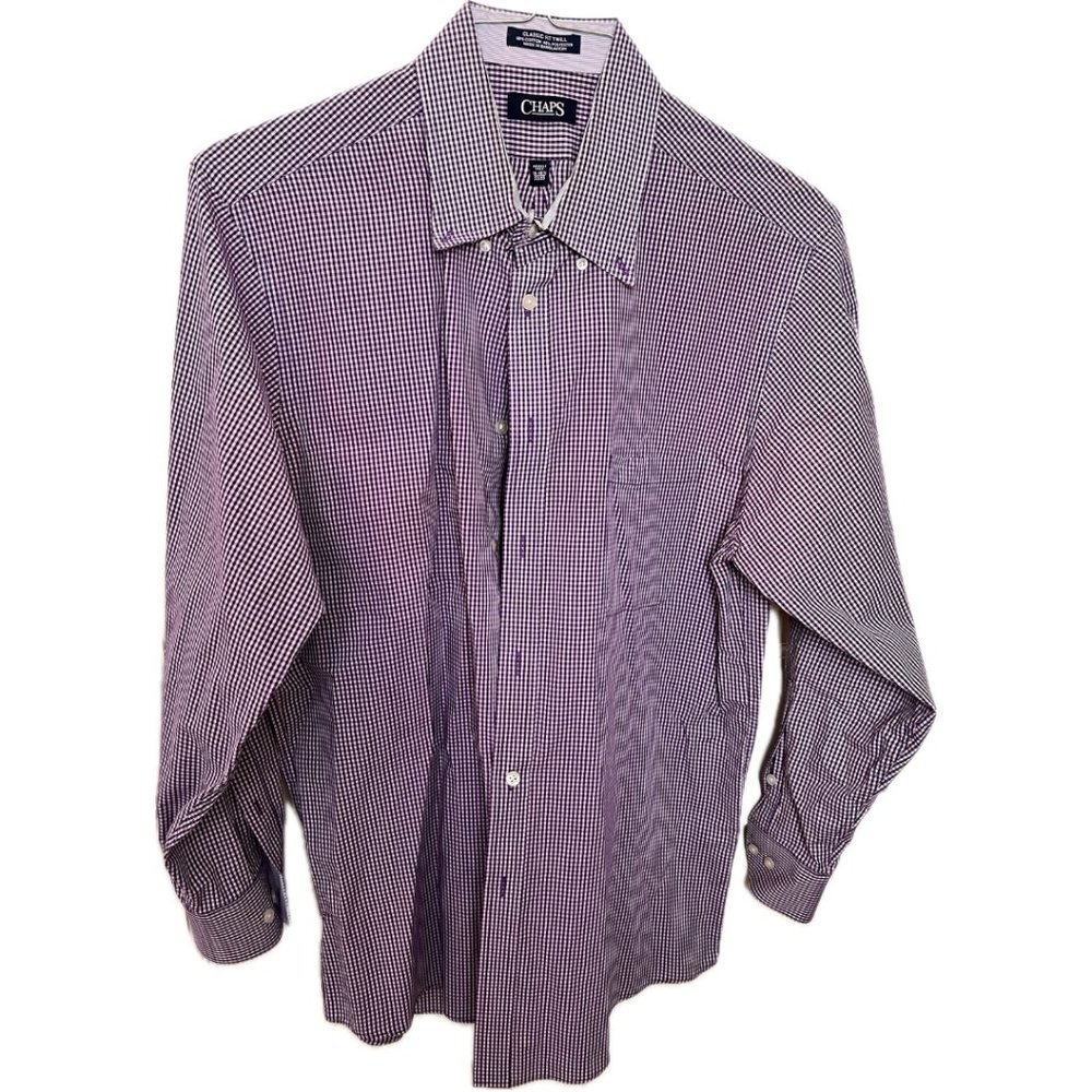 Chaps, mens, button down, shirt, wrinkle free